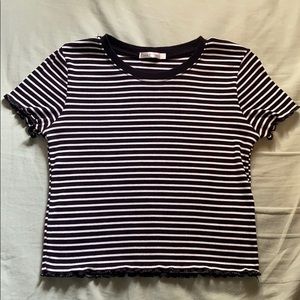 Striped crop top